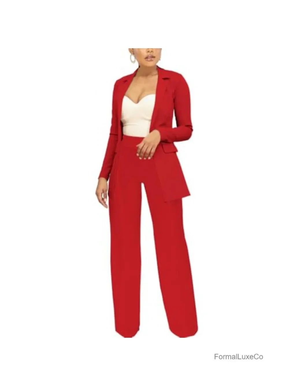 Casual Open Front Long Sleeve Work Business Blazer Jacket